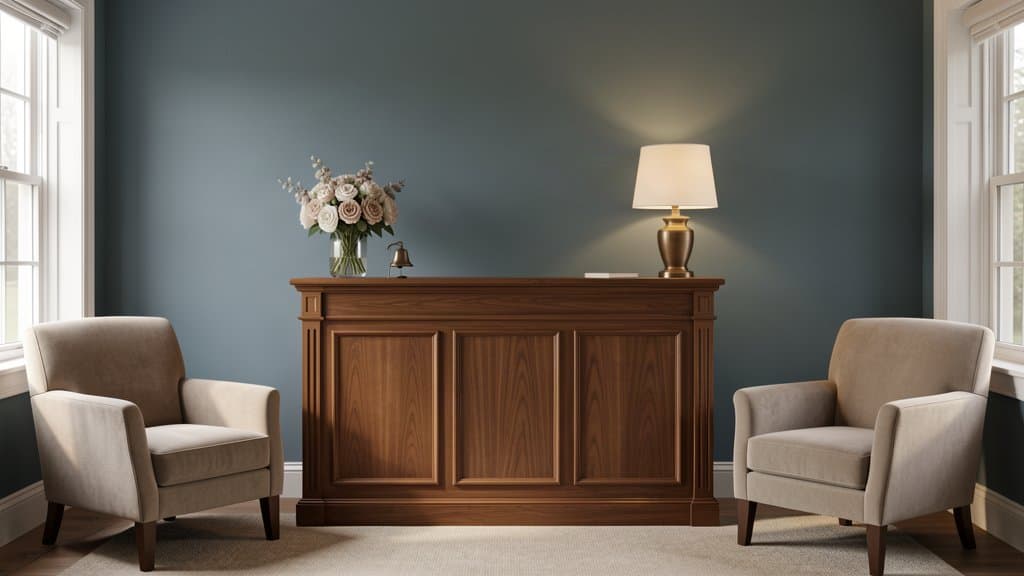 The GracePoint reception area, warm and inviting